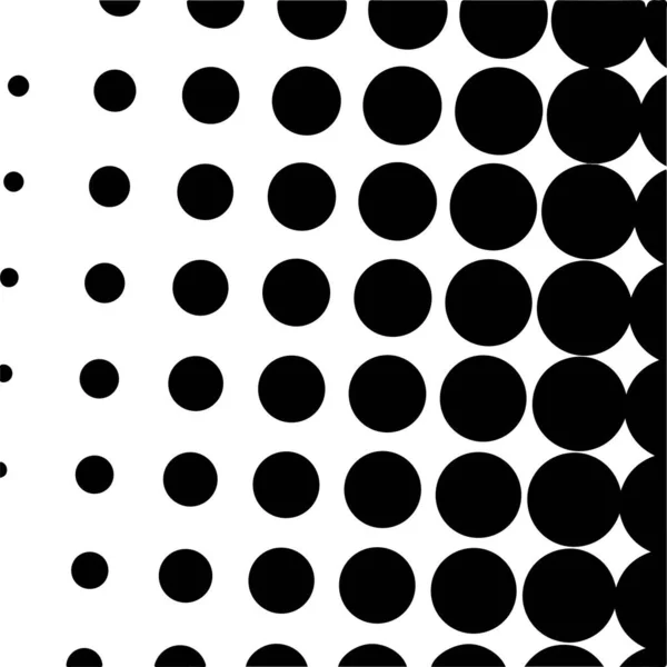 White Black Circles Gradient Halftone Background Vector Illustration — Vector de stock