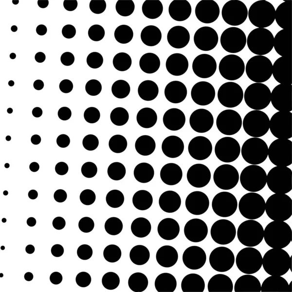 White Black Circles Gradient Halftone Background Vector Illustration — Stockvektor