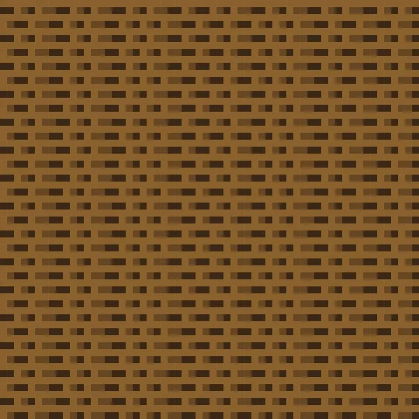 Kahverengi Tuğla Desenli Pikseller Vektör Arkaplanı — Stok Vektör