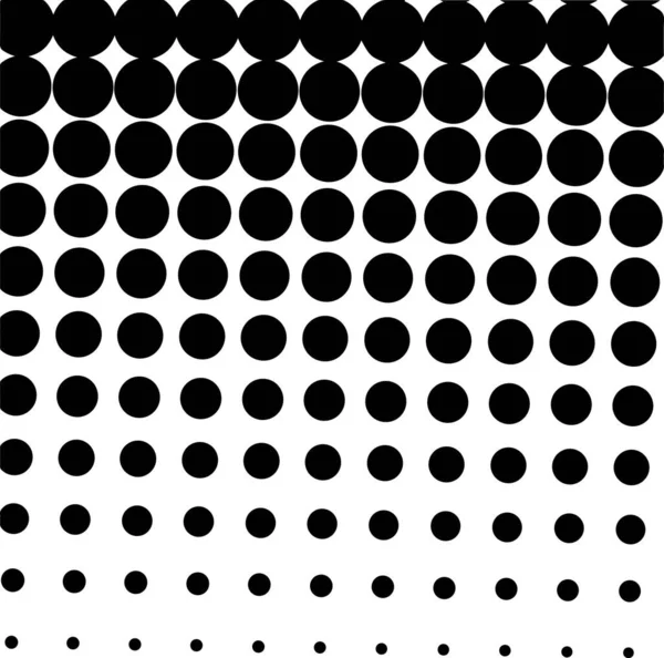 White Black Circles Gradient Halftone Background Vector Illustration — ストックベクタ