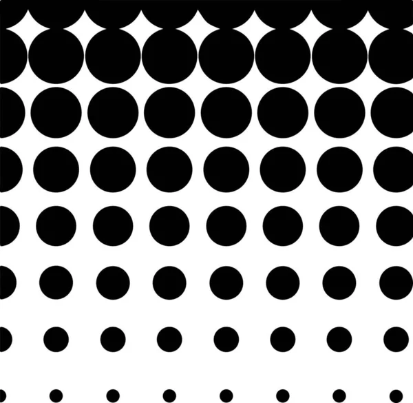 White Black Circles Gradient Halftone Background Vector Illustration — ストックベクタ