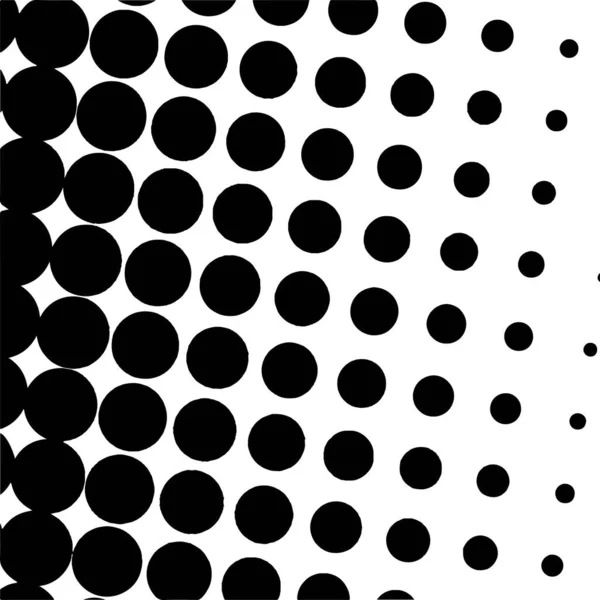 White Black Circles Gradient Halftone Background Vector Illustration — Vector de stock