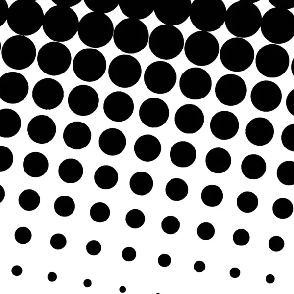 White Black Circles Gradient Halftone Background Vector Illustration — Vetor de Stock