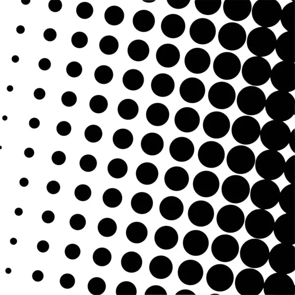 White Black Circles Gradient Halftone Background Vector Illustration — Vetor de Stock