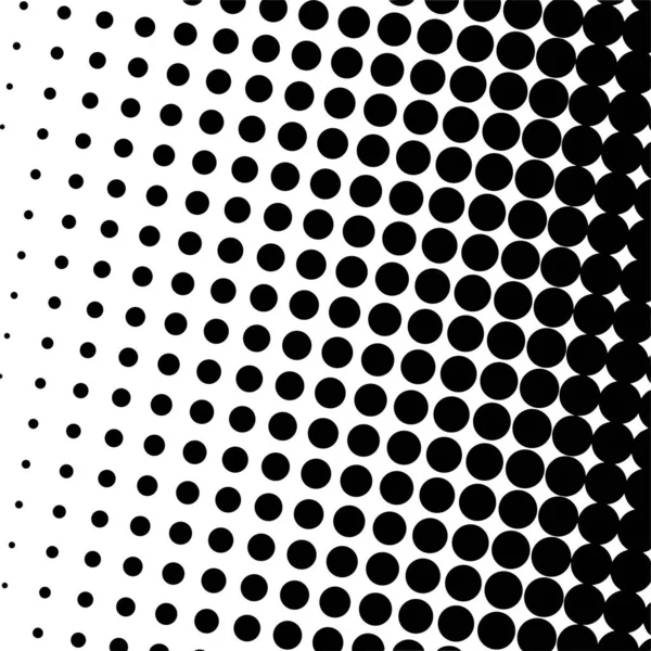 White Black Circles Gradient Halftone Background Vector Illustration — ストックベクタ
