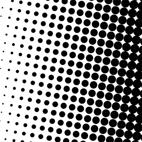 White Black Circles Gradient Halftone Background Vector Illustration — Stock Vector