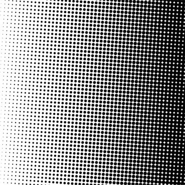 Beyaz ve siyah daireler, yarım ton eğimli arkaplan. Vektör illüstrasyonu.