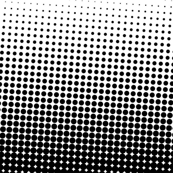 White and black circles, gradient halftone background. Vector illustration.