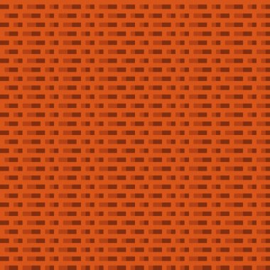 Turuncu tuğla desenli pikseller. Vektör arkaplanı.