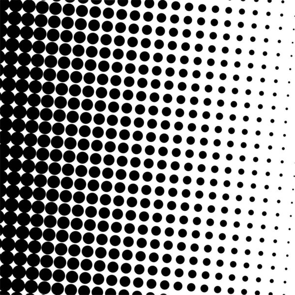 White and black circles, gradient halftone background. Vector illustration.