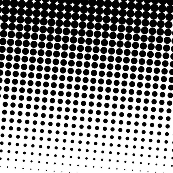White and black circles, gradient halftone background. Vector illustration.