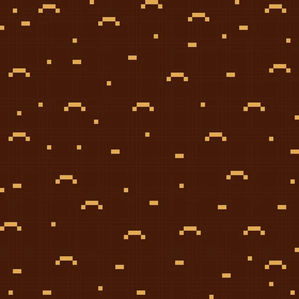 Pixel Art Soil Texture Vector Picture Seamless Texture — Stock vektor