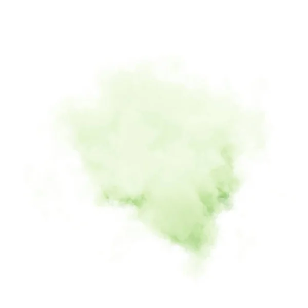 Green Cloud White Background Rendering — Foto de Stock