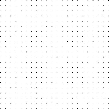 Black squares random pattern background. Abstract halftone. Vector illustration.