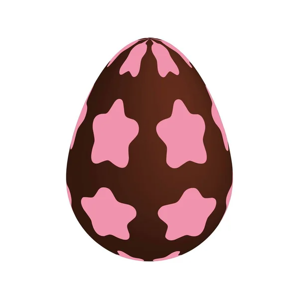 Шоколадні Великодні Яйця Векторні Ілюстрації — стоковий вектор