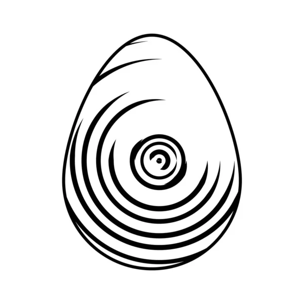 White Black Easter Eggs Vector Illustration — Vettoriale Stock