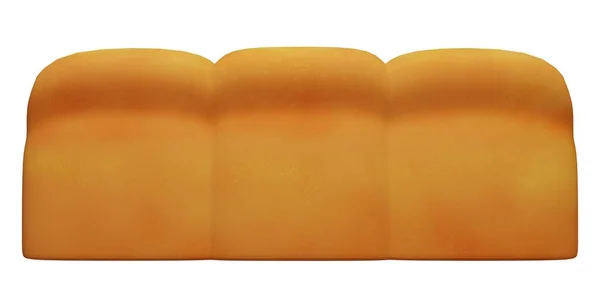 Loaf Bread Paint Rendering — Stockfoto