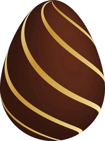 Gold Chocolate Easter Eggs White Background — 图库照片