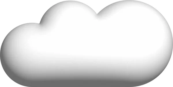 Cloud Icon White Background — ストック写真