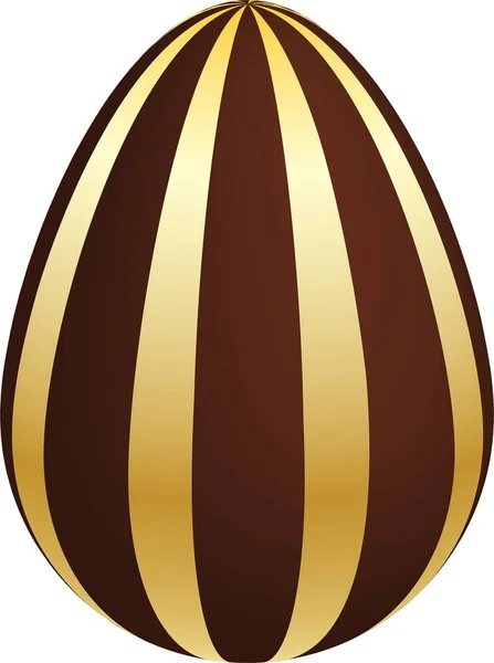 Gold Chocolate Easter Eggs White Background — Stockfoto