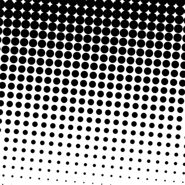 White and black circles, gradient halftone background. Vector illustration.