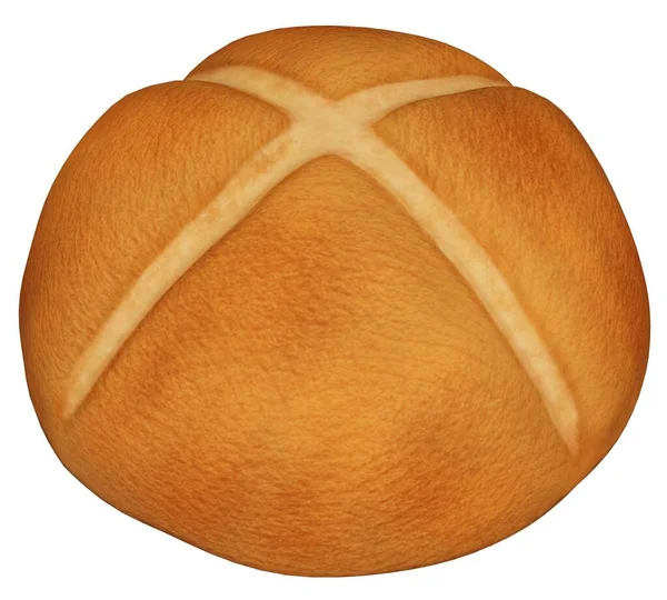 Loaf Bread Paint Rendering — Stok fotoğraf