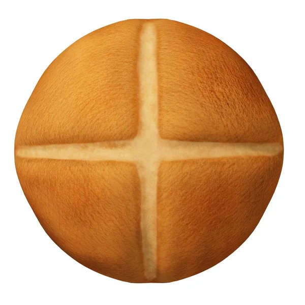Loaf Bread Paint Rendering — Stok fotoğraf