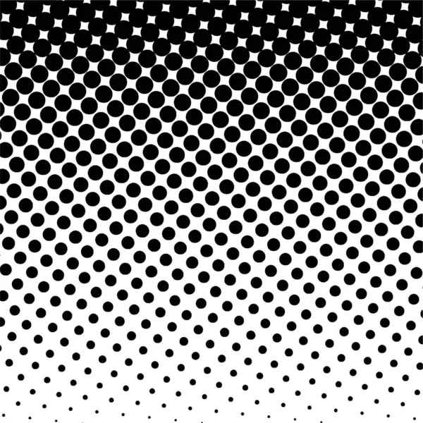 White Black Circles Gradient Halftone Background Vector Illustration — Stockvektor