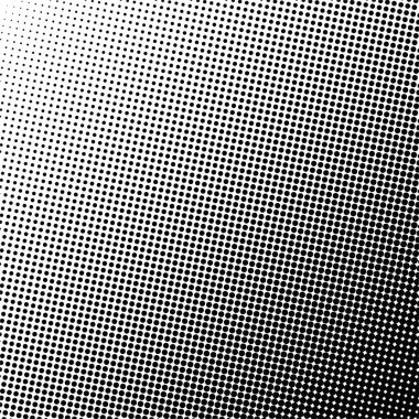 Beyaz ve siyah daireler, yarım ton eğimli arkaplan. Vektör illüstrasyonu.