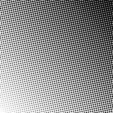 Beyaz ve siyah daireler, yarım ton eğimli arkaplan. Vektör illüstrasyonu.