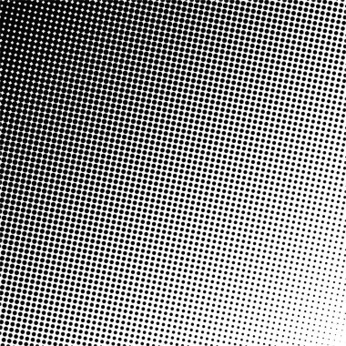 Beyaz ve siyah daireler, yarım ton eğimli arkaplan. Vektör illüstrasyonu.