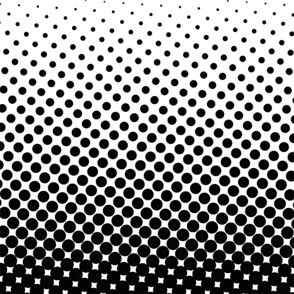 White Black Circles Gradient Halftone Background Vector Illustration — Image vectorielle