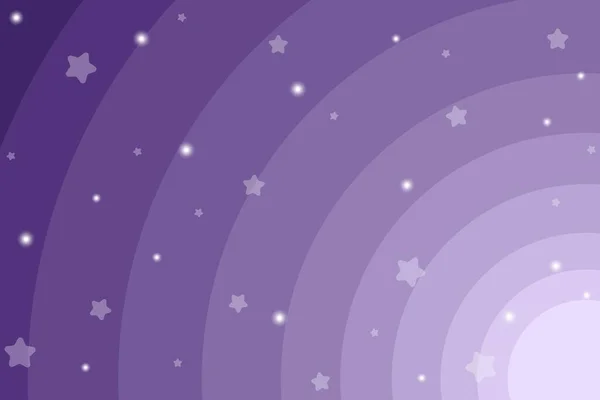 Purple Sky Stars Gradient Background Vector Illustration — Stock Vector