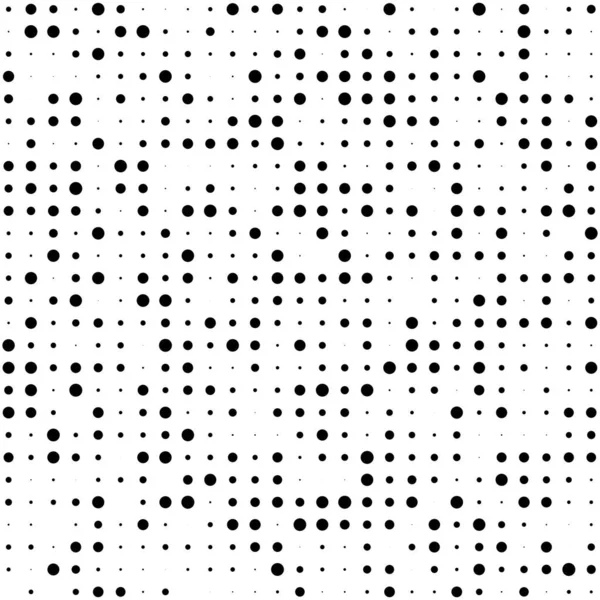 Schwarze Tupfen Zufällige Muster Hintergrund Abstrakter Halbton Vektorillustration — Stockvektor