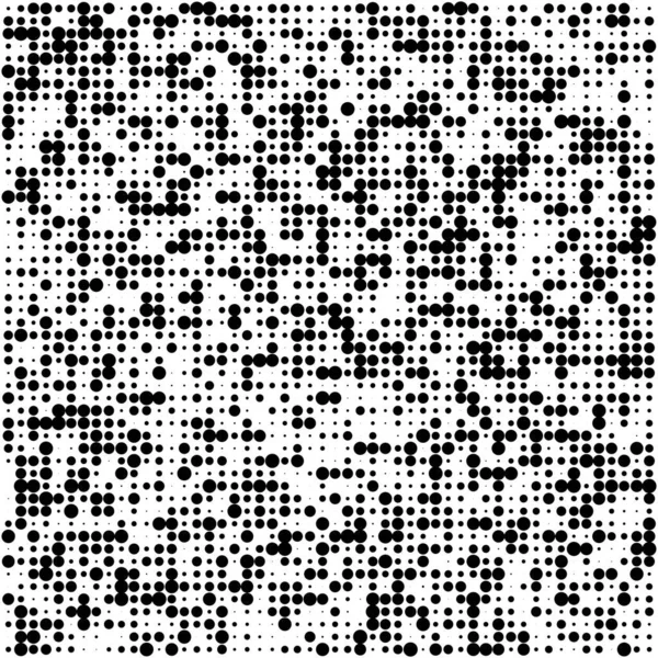 Black Polka Dots Random Pattern Background Abstract Halftone Vector Illustration — 图库矢量图片