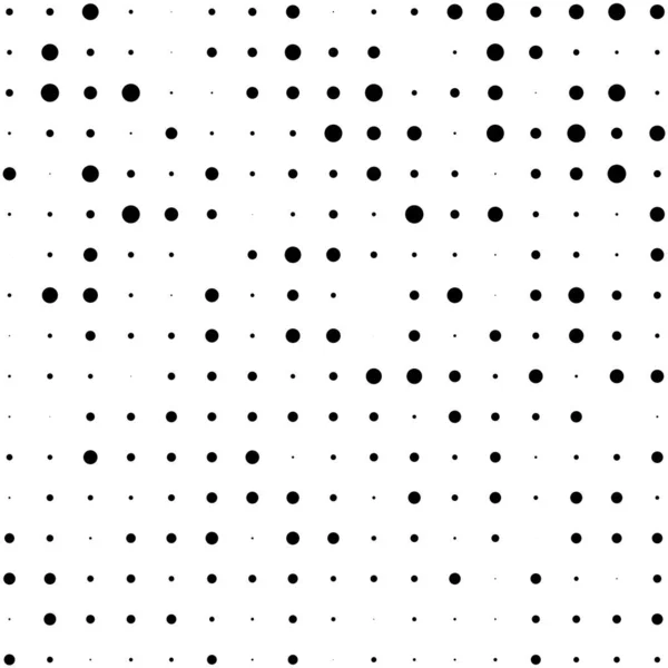Black Polka Dots Random Pattern Background Abstract Halftone Vector Illustration — Stockový vektor