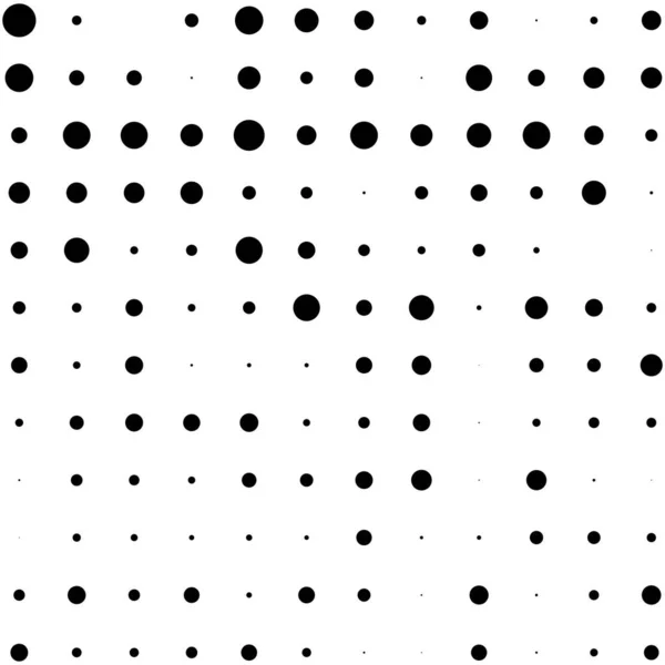 Black Polka Dots Random Pattern Background Abstract Halftone Vector Illustration — 图库矢量图片