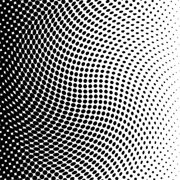 White Black Circles Gradient Halftone Background Vector Illustration — Archivo Imágenes Vectoriales