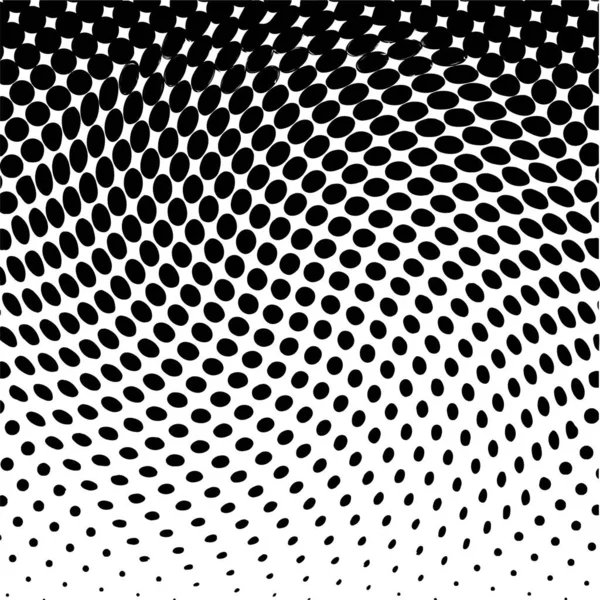 White Black Circles Gradient Halftone Background Vector Illustration — Archivo Imágenes Vectoriales