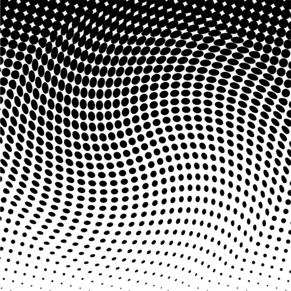 White Black Circles Gradient Halftone Background Vector Illustration — Image vectorielle