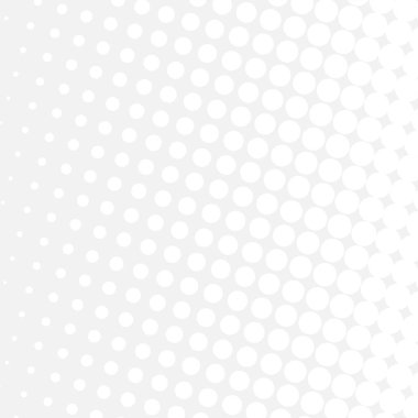 White circles, gradient halftone background. Vector illustration.