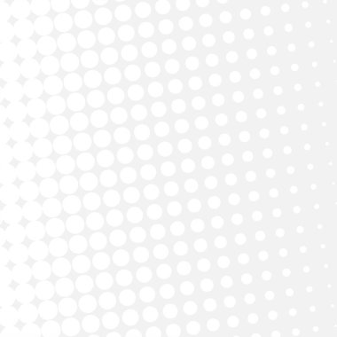 White circles, gradient halftone background. Vector illustration.