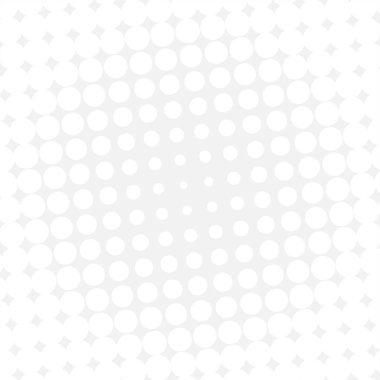 White circles, gradient halftone background. Vector illustration.