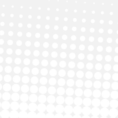 White circles, gradient halftone background. Vector illustration.