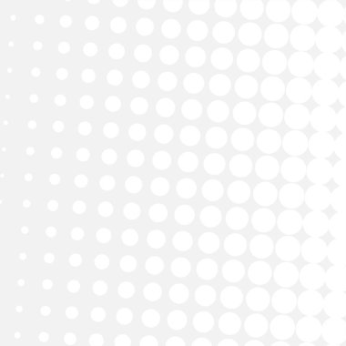 White circles, gradient halftone background. Vector illustration.