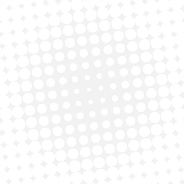 White Circles Gradient Halftone Background Vector Illustration — Stock vektor