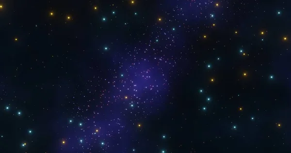 Nebula Arkaplanı Evrendeki Galaksi Oluşturma — Stok fotoğraf