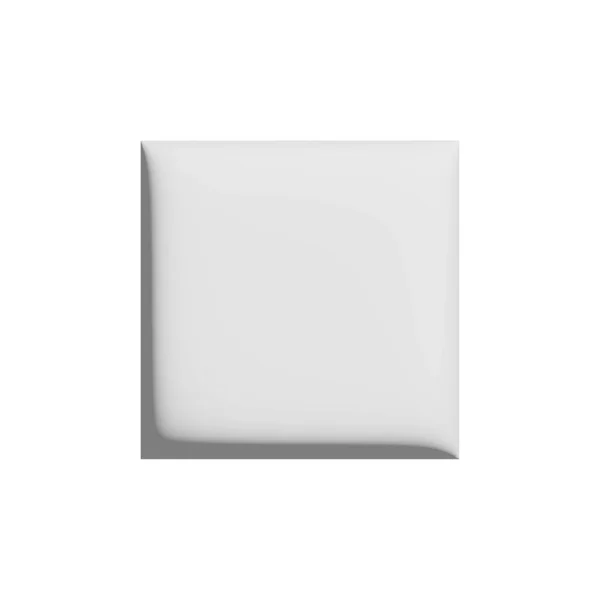 Gray Geometric Shapes Square Embossed Button — Fotografia de Stock