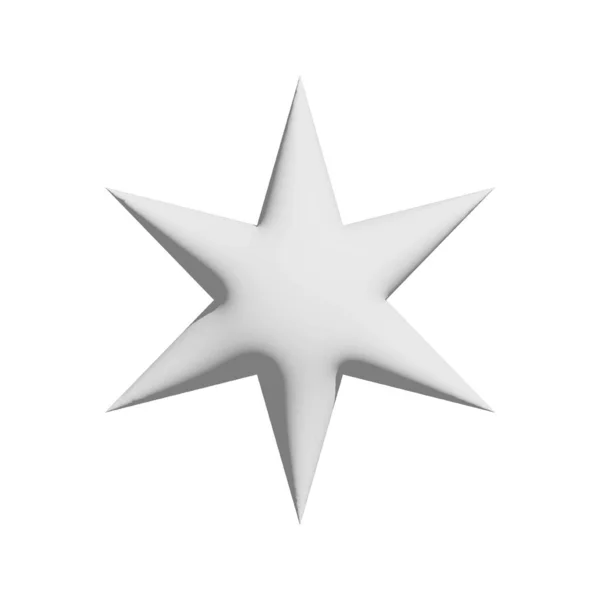 Gray Geometric Shapes Star Embossed Button — Foto Stock