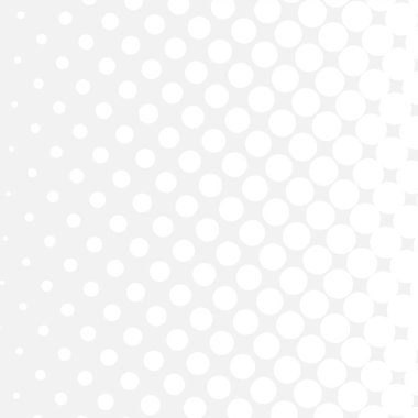 White circles, gradient halftone background. Vector illustration.